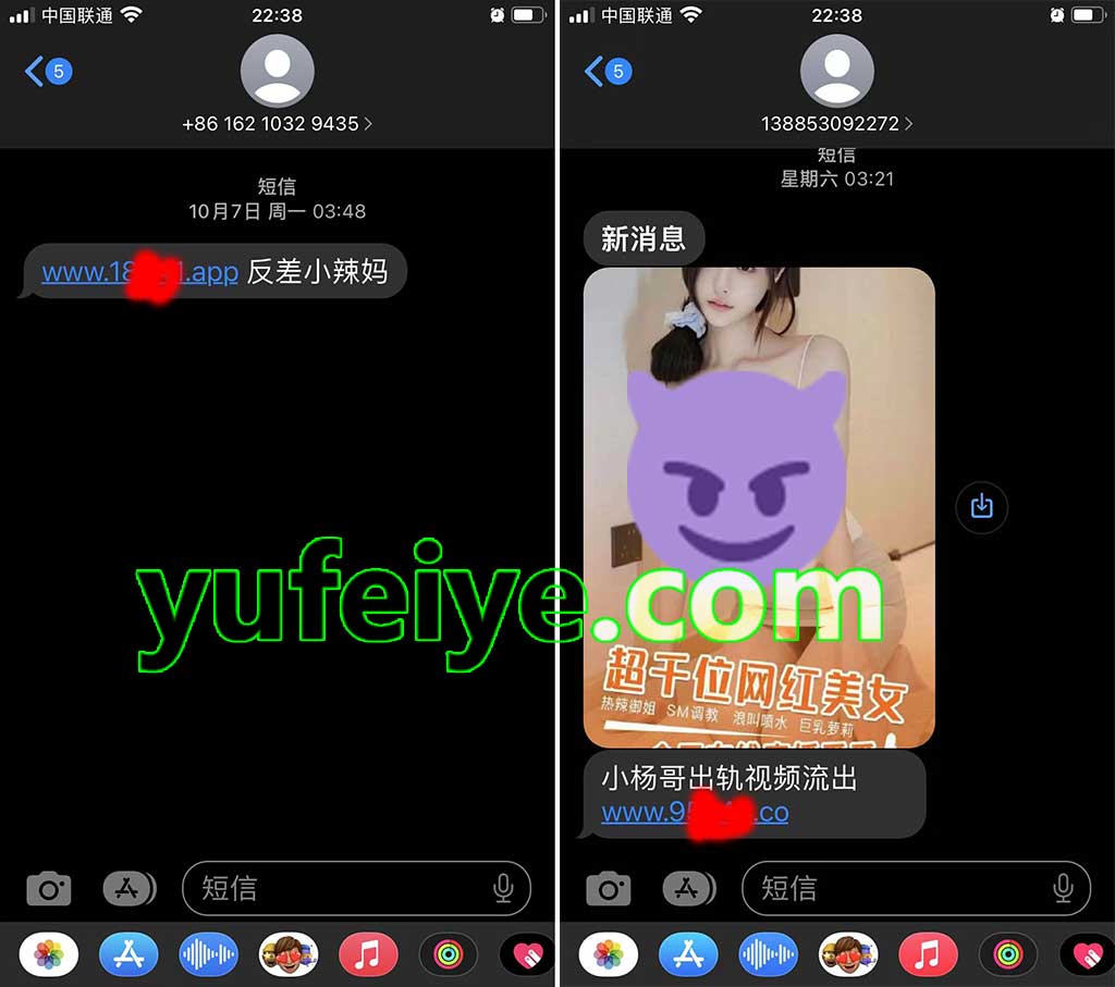 两条色情短信